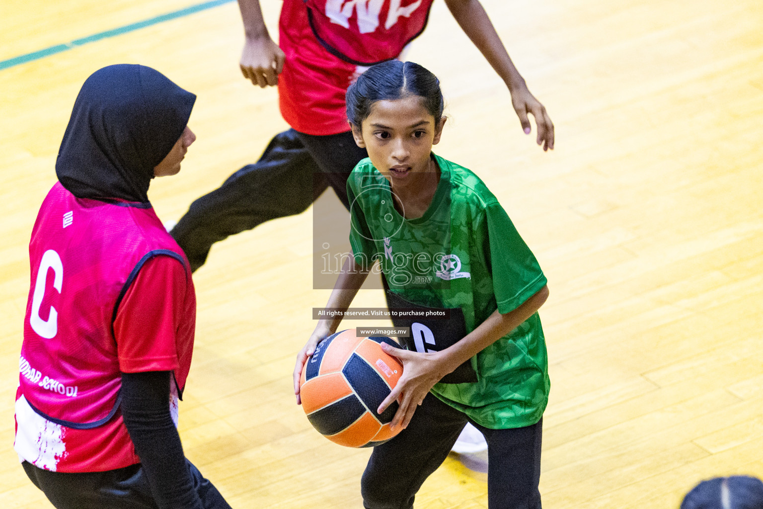 Day2 of 24th Interschool Netball Tournament 2023 was held in Social Center, Male', Maldives on 28th October 2023. Photos: Nausham Waheed / images.mv