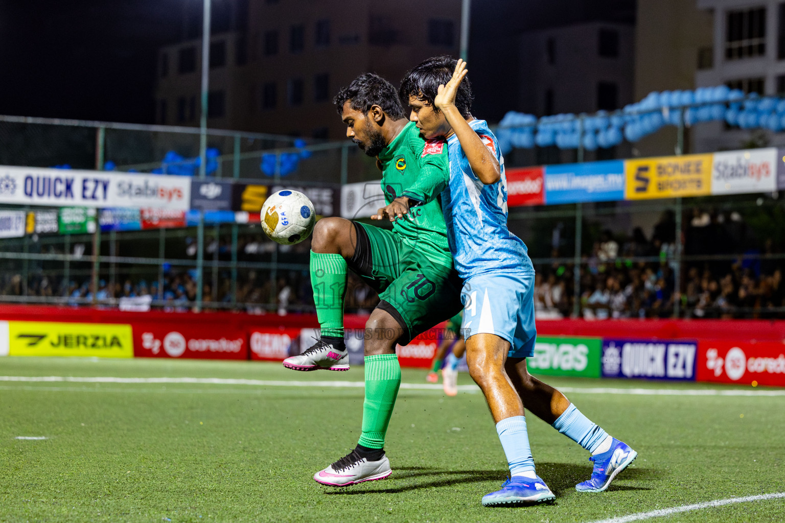 HA Dhidhdhoo vs HA Vashafaru in Haa Alif Atoll Finals Day 28 of Golden Futsal Challenge 2025 was held on Saturday , 1st February 2025, in Hulhumale', Maldives. Photos: Nausham Waheed / images.mv