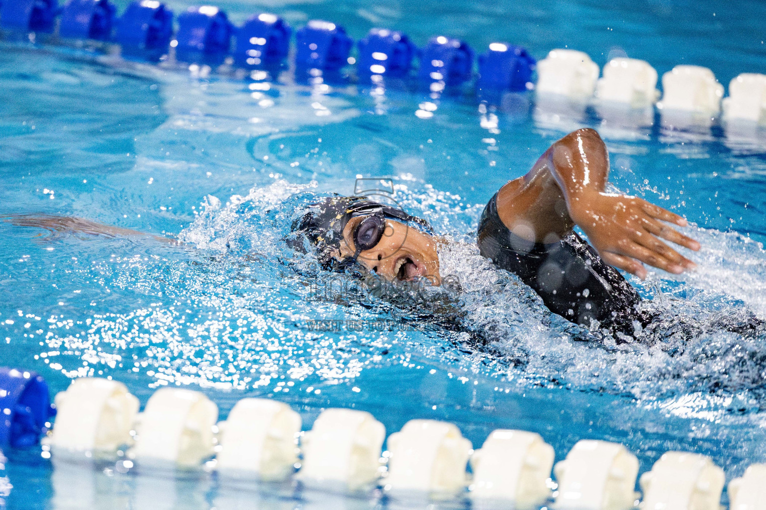 Day 5 of National Swimming Competition 2024 held in Hulhumale', Maldives on Tuesday, 17th December 2024. Photos: Hassan Simah / images.mv