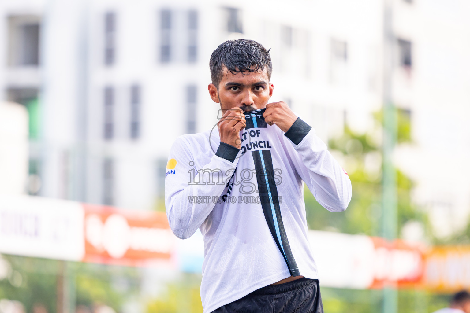 K Dhiffushi vs K Maafushi in Day 15 of Golden Futsal Challenge 2025 was held on Sunday, 19th January 2025, in Hulhumale', Maldives. Photos: Nausham Waheed / images.mv