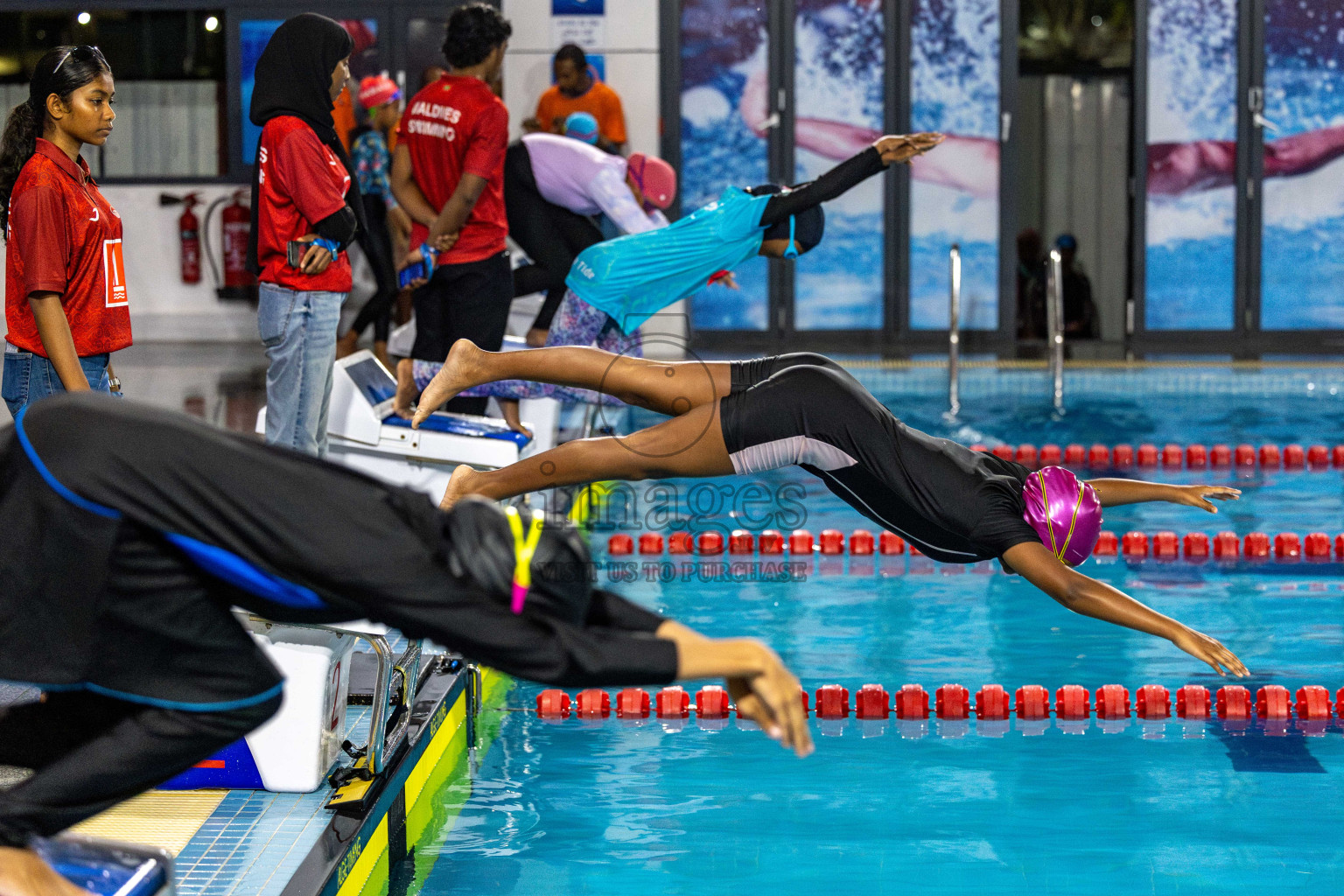 Day 4 of BML 5th National Swimming Kids Festival 2024 held in Hulhumale', Maldives on Thursday, 21st November 2024. Photos: Nausham Waheed / images.mv