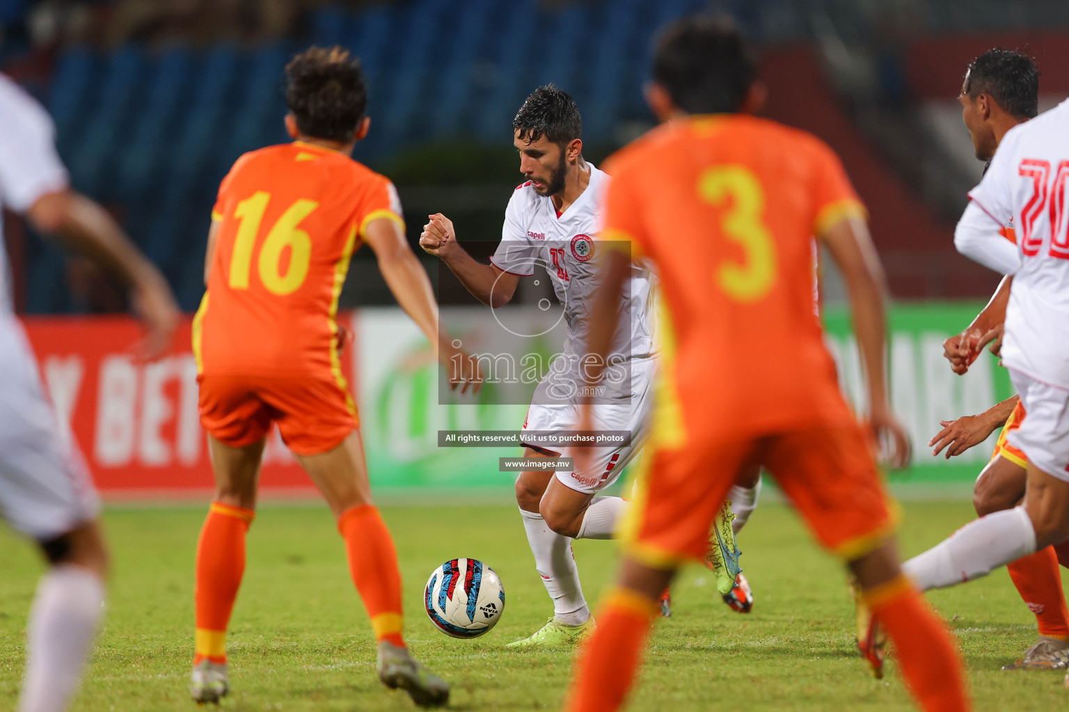 Bhutan vs Lebanon in SAFF Championship 2023 held in Sree Kanteerava Stadium, Bengaluru, India, on Sunday, 25th June 2023. Photos: Nausham Waheed / images.mv