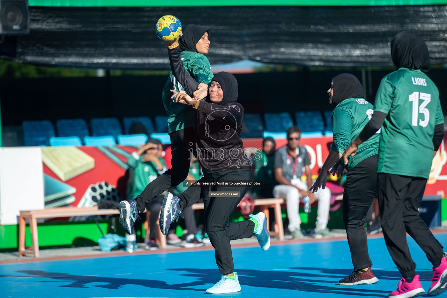 Day 7 of 6th MILO Handball Maldives Championship 2023, held in Handball ground, Male', Maldives on Friday, 26th May 2023 Photos: Shuu Abdul Sattar/ Images.mv