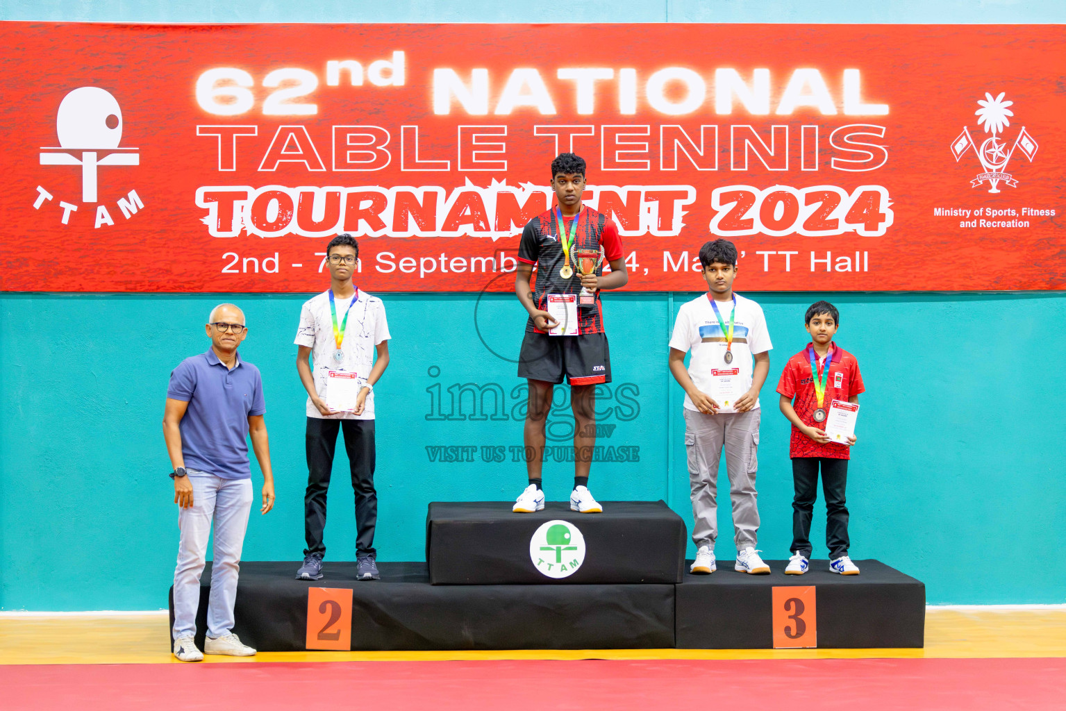 Finals of National Table Tennis Tournament 2024 was held at Male' TT Hall on Friday, 6th September 2024. 
Photos: Abdulla Abeed / images.mv