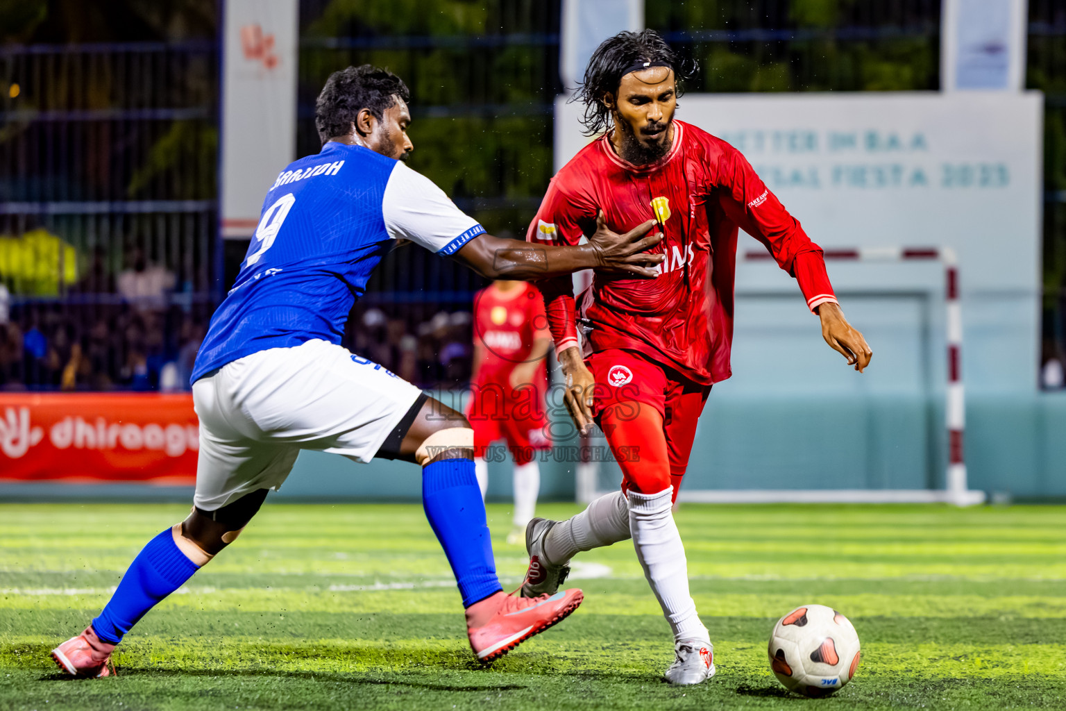 Eydhafushi vs Hithaadhoo in the finals of Better in Baa Futsal Fiesta 2025 Men's division held in B. Eydhafushi, Maldives on Monday, 17th November 2025. Photos: Nausham Waheed / images.mv