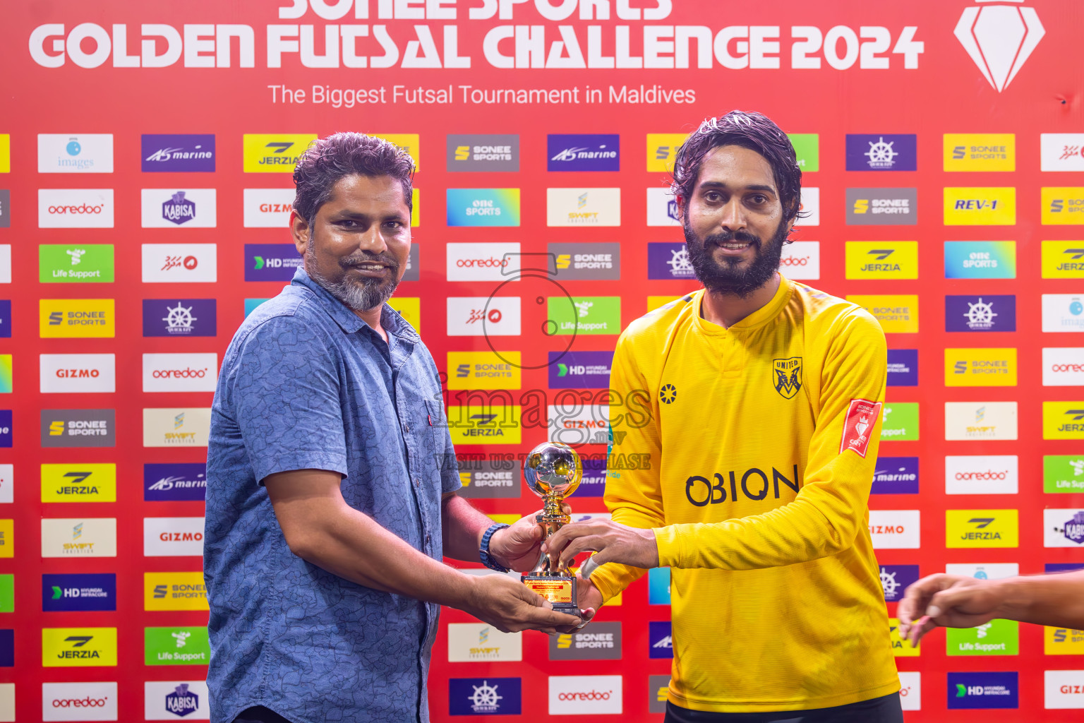 K Gaafaru vs B Eydhafushi in Semi Finals of Golden Futsal Challenge 2024 which was held on Friday, 1st March 2024, in Hulhumale', Maldives.
Photos: Ismail Thoriq / images.mv