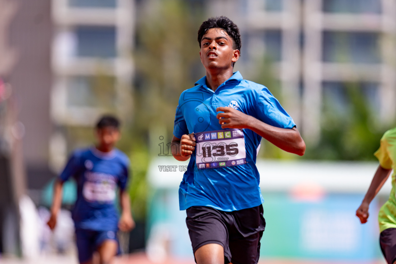 Day 3 of MWSC Interschool Athletics Championships 2024 held in Hulhumale Running Track, Hulhumale, Maldives on Monday, 11th November 2024. 
Photos by: Hassan Simah / Images.mv