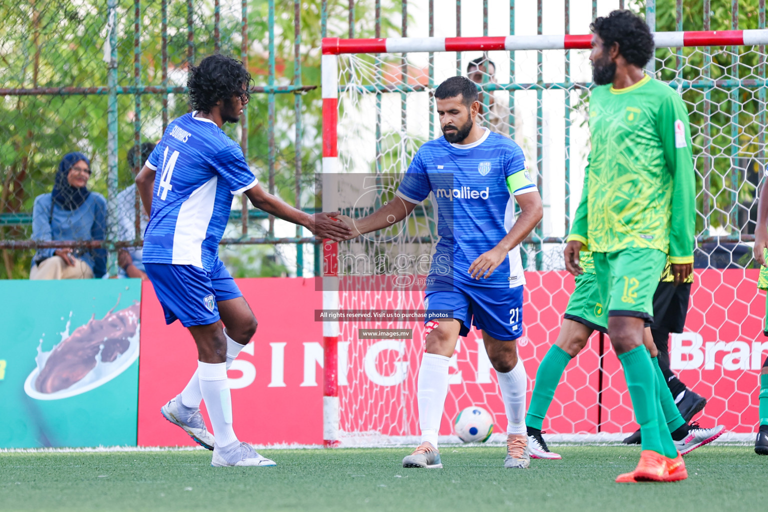 Team Allied vs Gas Club in Club Maldives Cup 2023 held in Hulhumale, Maldives, on Saturday, 22nd July 2023. Photos: Nausham Waheed / images.mv