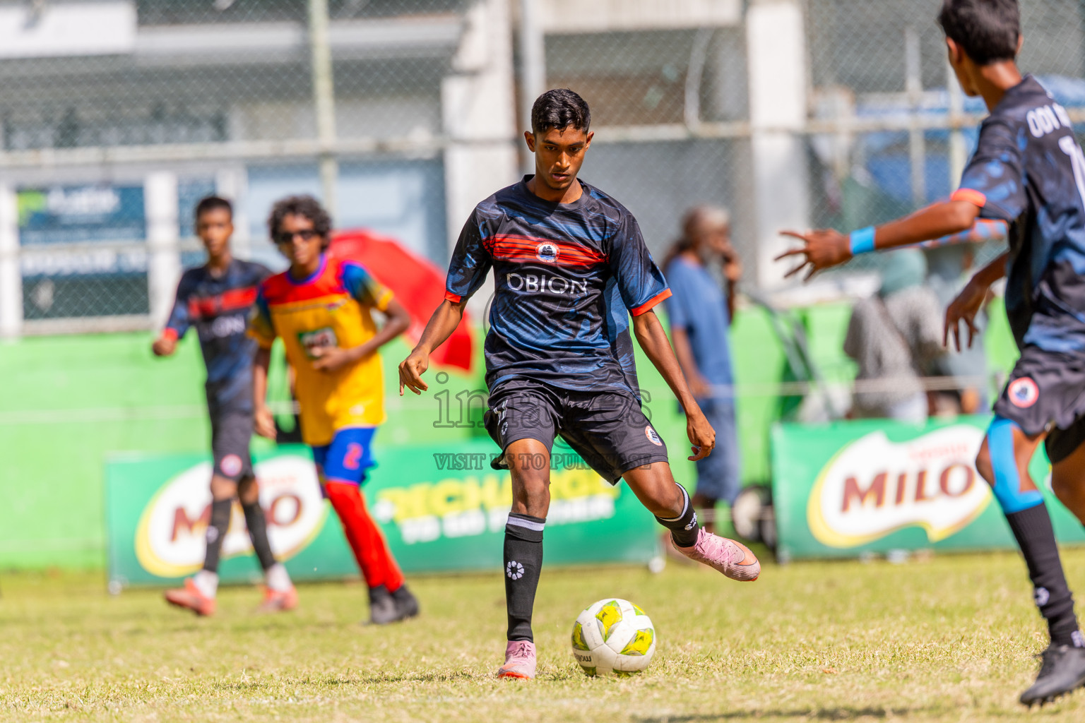 Day 4 of MILO Academy Championship 2025 (U14) was held on Sunday, 2nd November 2025 at Henveiru Football Grounds, Male', Maldives . 
Photos: Ismail Thoriq / images.mv
