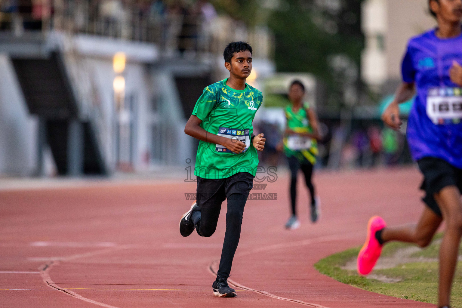 Day 1 of MWSC Interschool Athletics Championships 2024 held in Hulhumale Running Track, Hulhumale, Maldives on Saturday, 9th November 2024. Photos by: Ismail Thoriq / Images.mv