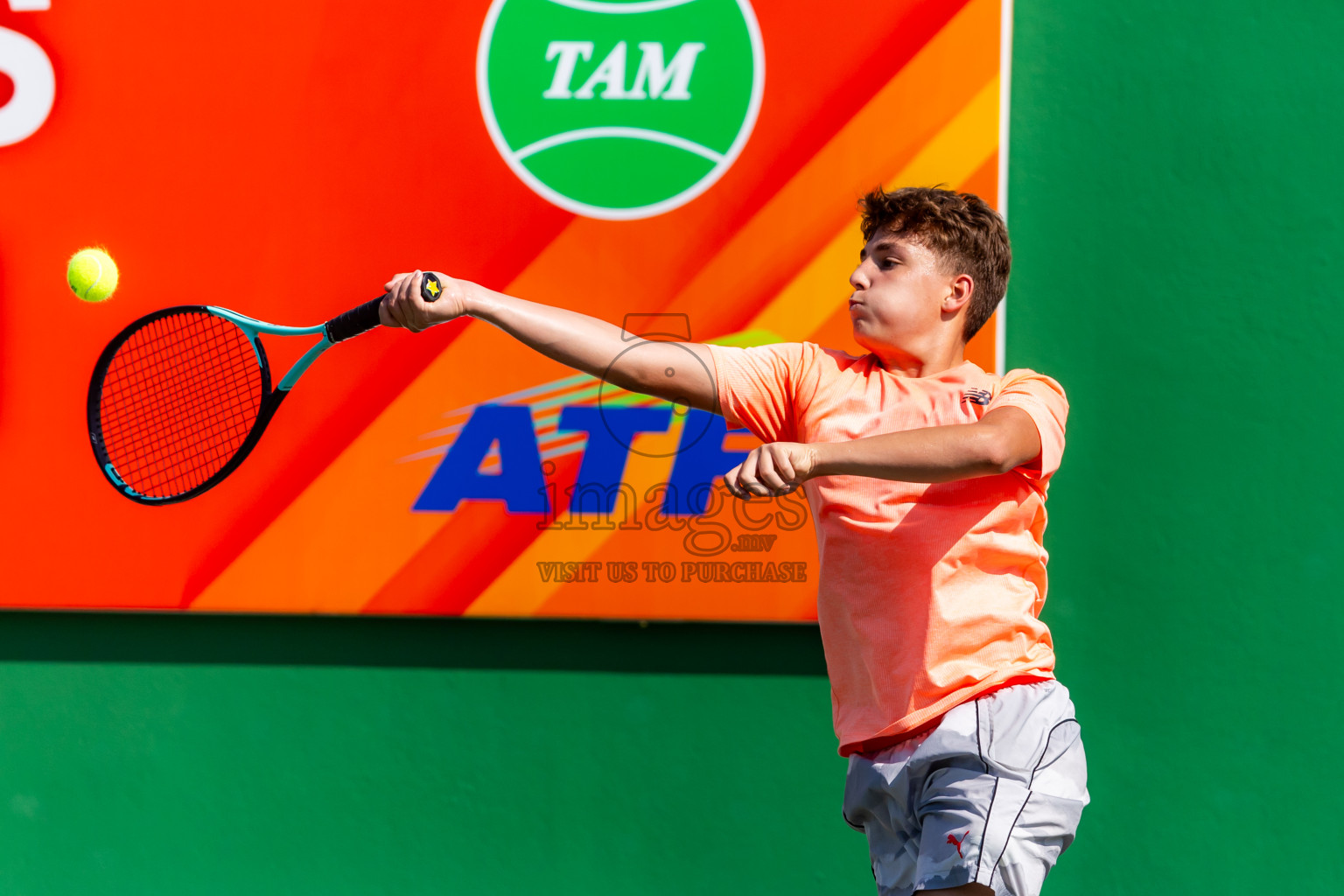 Day 2 of ATF Maldives Junior Open Tennis was held in Male' Tennis Court, Male', Maldives on Tuesday, 10th December 2024. Photos: Nausham Waheed / images.mv