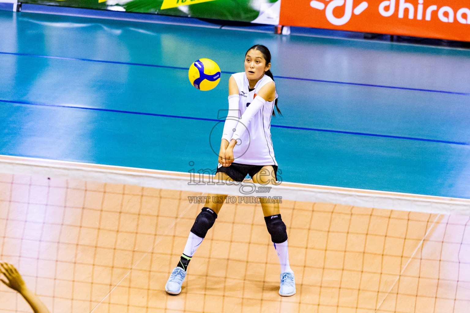 Kyrgyzstan vs Sri Lanka in Final of CAVA U20 Woman's Volleyball Championship 2024 was held in Social Center, Male', Maldives on 23rd July 2024. Photos: Nausham Waheed / images.mv