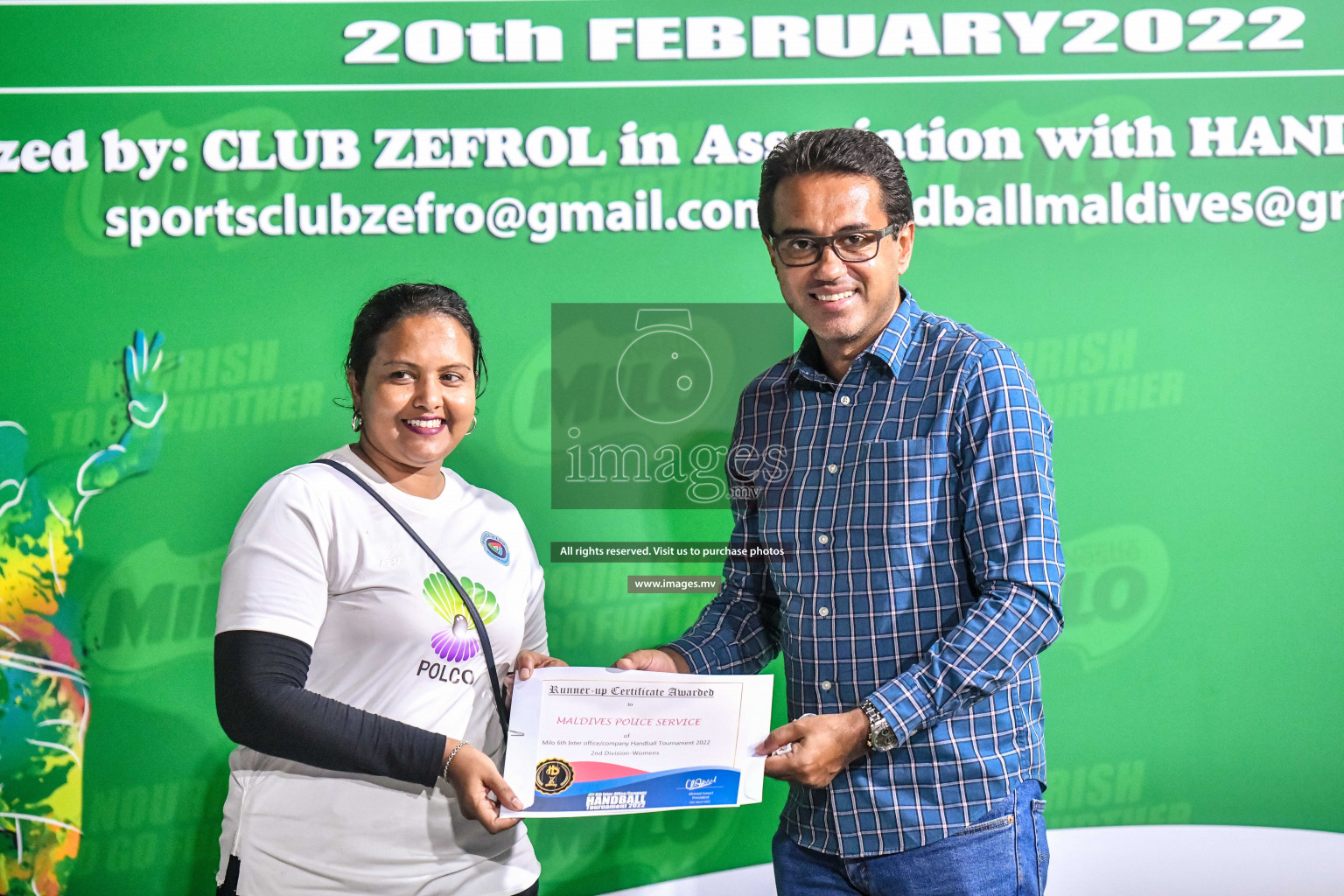 Final of Milo 6th Inter Office Handball Tournament 2022 - Photos by Nausham Waheed