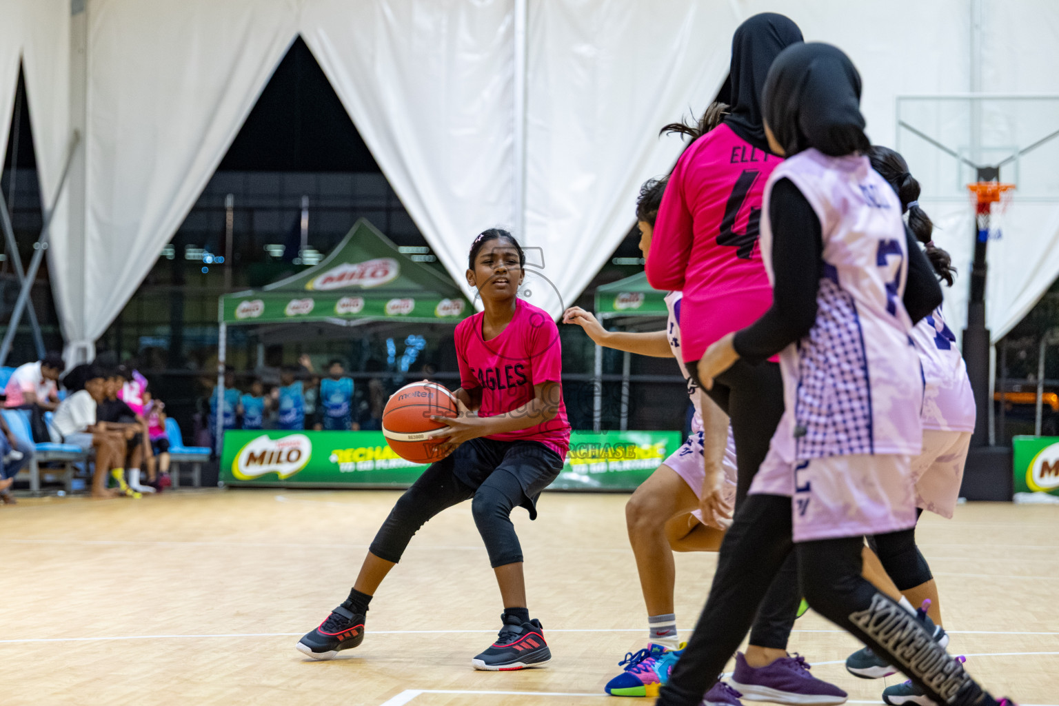 Milo 5 x 5 Junior Challenge 2025 - Basketball tournament held in Basketball Training Center, Male', Maldives on Thursday, 09th October 2025. 
Photo by: Hassan Simah / Images.mv