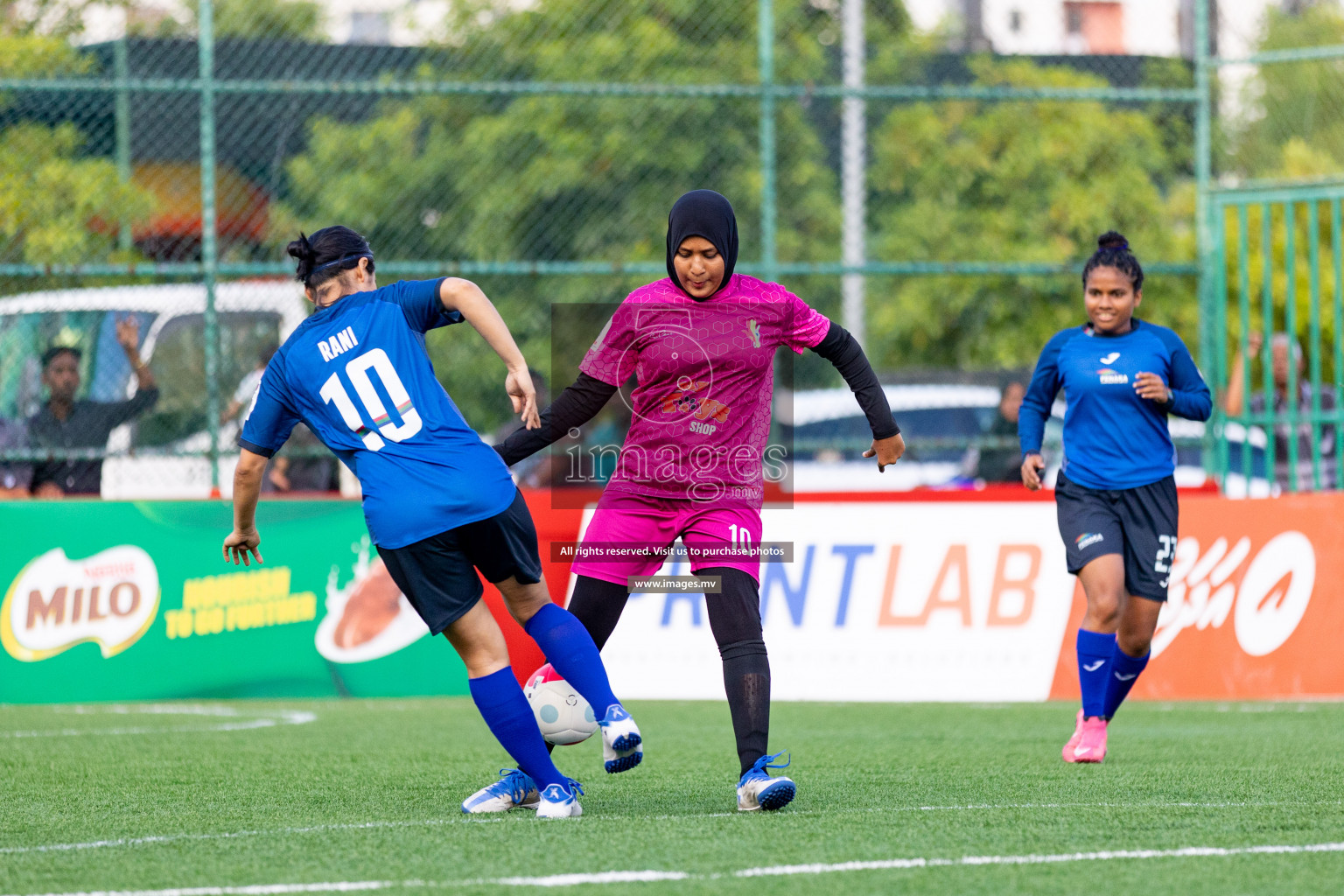 Team Fenaka vs Club MYS in Eighteen Thirty Women's Futsal Fiesta 2022 was held in Hulhumale', Maldives on Monday, 17th October 2022. Photos: Mohamed Mahfooz Moosa / images.mv