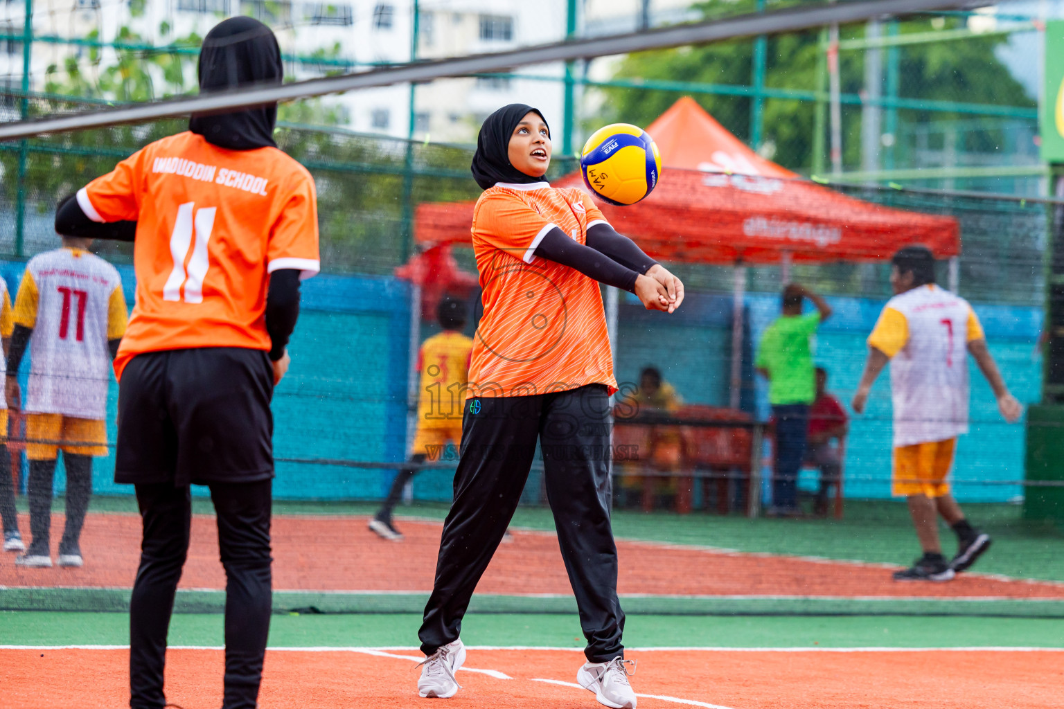 Day 2 of Interschool Volleyball Tournament 2024 was held in Ekuveni Volleyball Court at Male', Maldives on Sunday, 24th November 2024. Photos: Nausham Waheed / images.mv