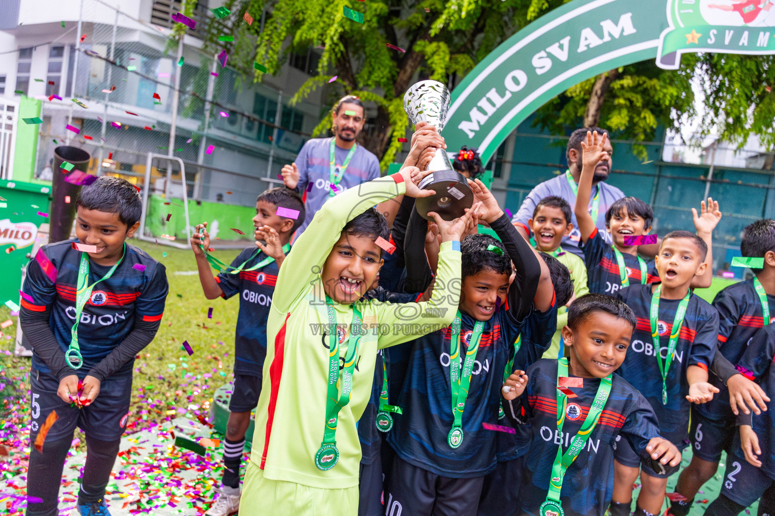 Day 3 of MILO SVAM Juniors 2025 (U-8) was held at Henveiru Stadium in Male', Maldives on Saturday, 28th June 2025. Photos: Ismail Thoriq / images.mv