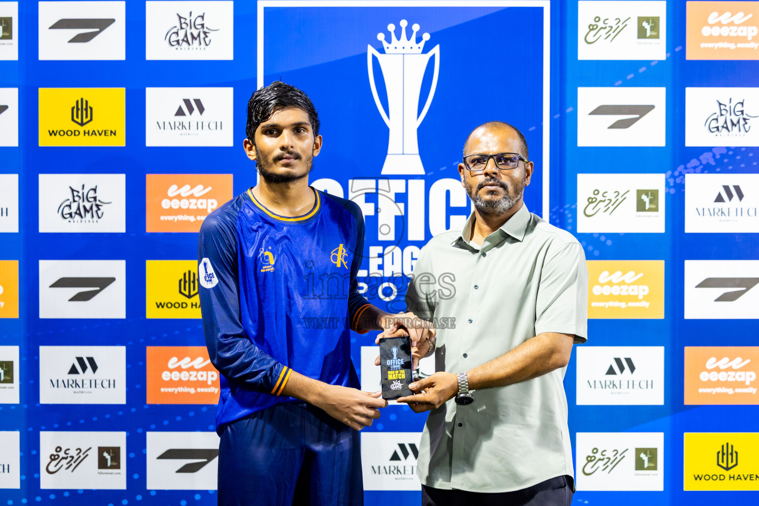 Dharumavantha vs Customs RC in Day 13 of Office League 2025 was held on Monday, 28th April 2025 in Hulhumale', Maldives. Photos: Nausham Waheed / images.mv