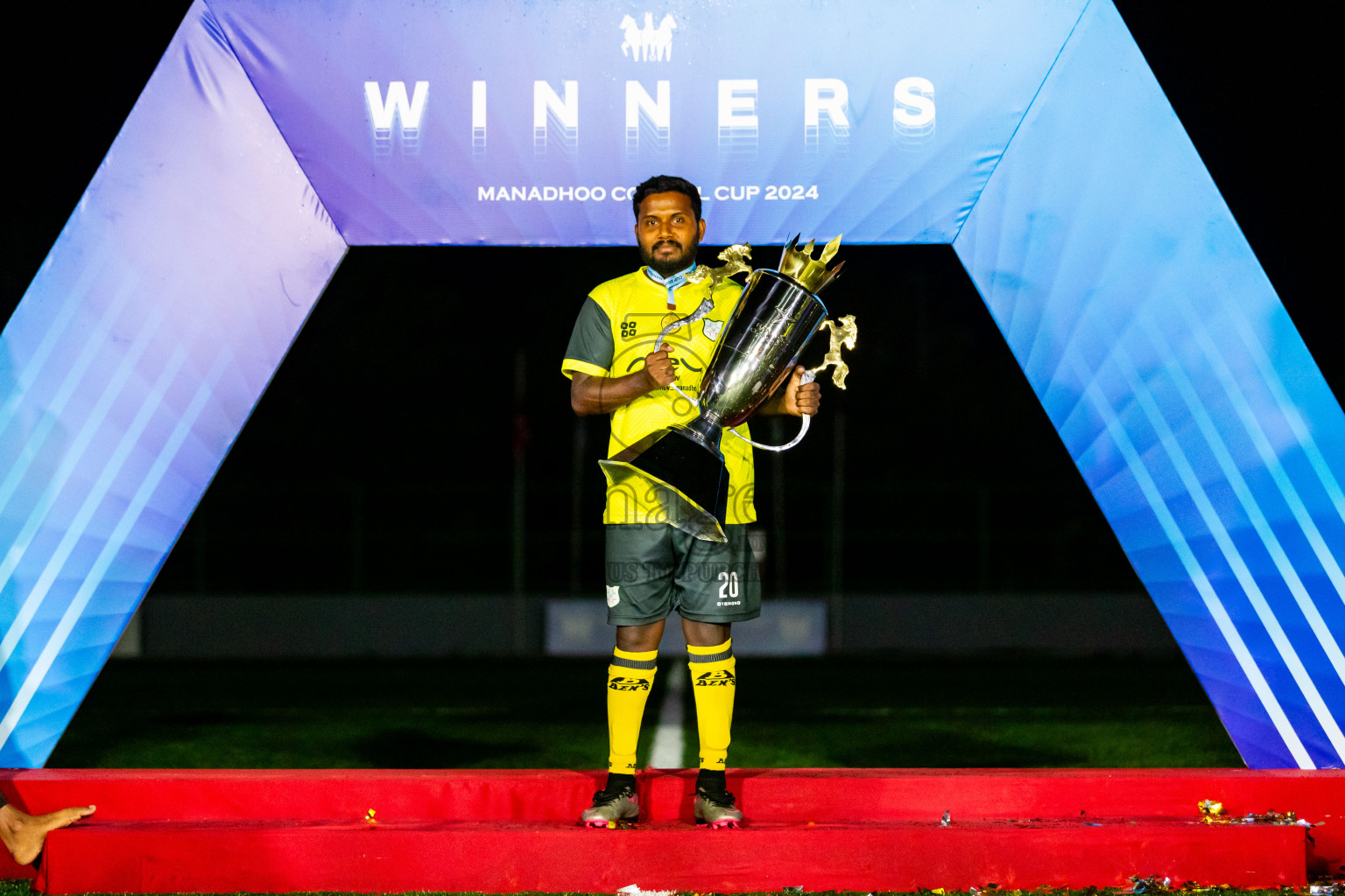 JT Sports vs Kanmathi Juniors from Final of Manadhoo Council Cup 2024 in N Manadhoo Maldives on Tuesday, 27th February 2023. Photos: Nausham Waheed / images.mv