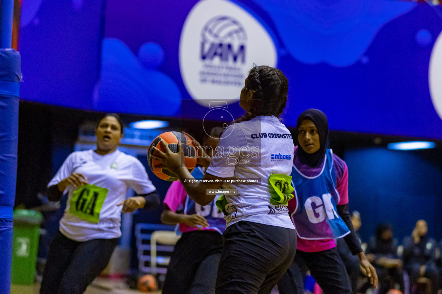 Sports Club Shining Star vs Club Green Streets in the Milo National Netball Tournament 2022 on 17 July 2022, held in Social Center, Male', Maldives. Photographer: Hassan Simah / Images.mv