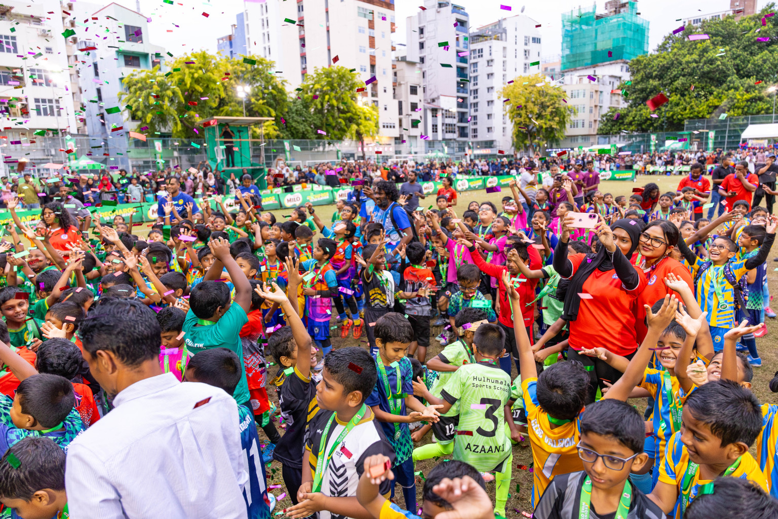 Day 3 of MILO SVAM Juniors 2025 (U-8) was held at Henveiru Stadium in Male', Maldives on Saturday, 28th June 2025. Photos: Ismail Thoriq / images.mv