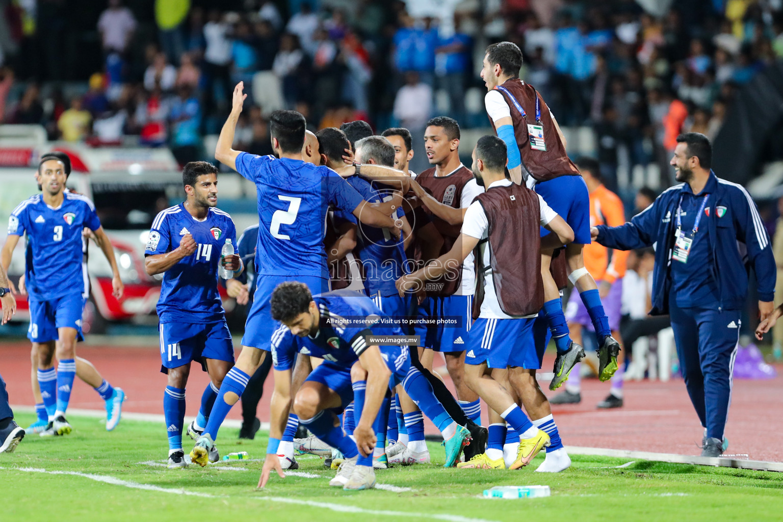 Kuwait vs India in the Final of SAFF Championship 2023 held in Sree Kanteerava Stadium, Bengaluru, India, on Tuesday, 4th July 2023. Photos: Nausham Waheed, Hassan Simah / images.mv