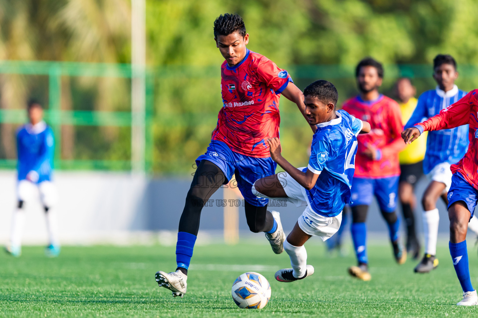 Chester Academy vs Baburu SC from Manadhoo Council Cup 2024 in N Manadhoo Maldives on Tuesday, 20th February 2023. Photos: Nausham Waheed / images.mv