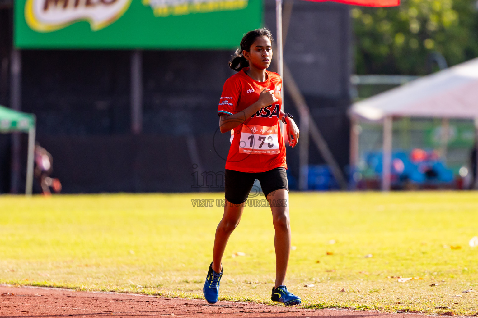 Day 3 of National Athletics Championship 2025 was held at Ekuveni Running Ground in Male', Maldives on Saturday, 16th August 2025. Photos: Nausham Waheed / images.mv