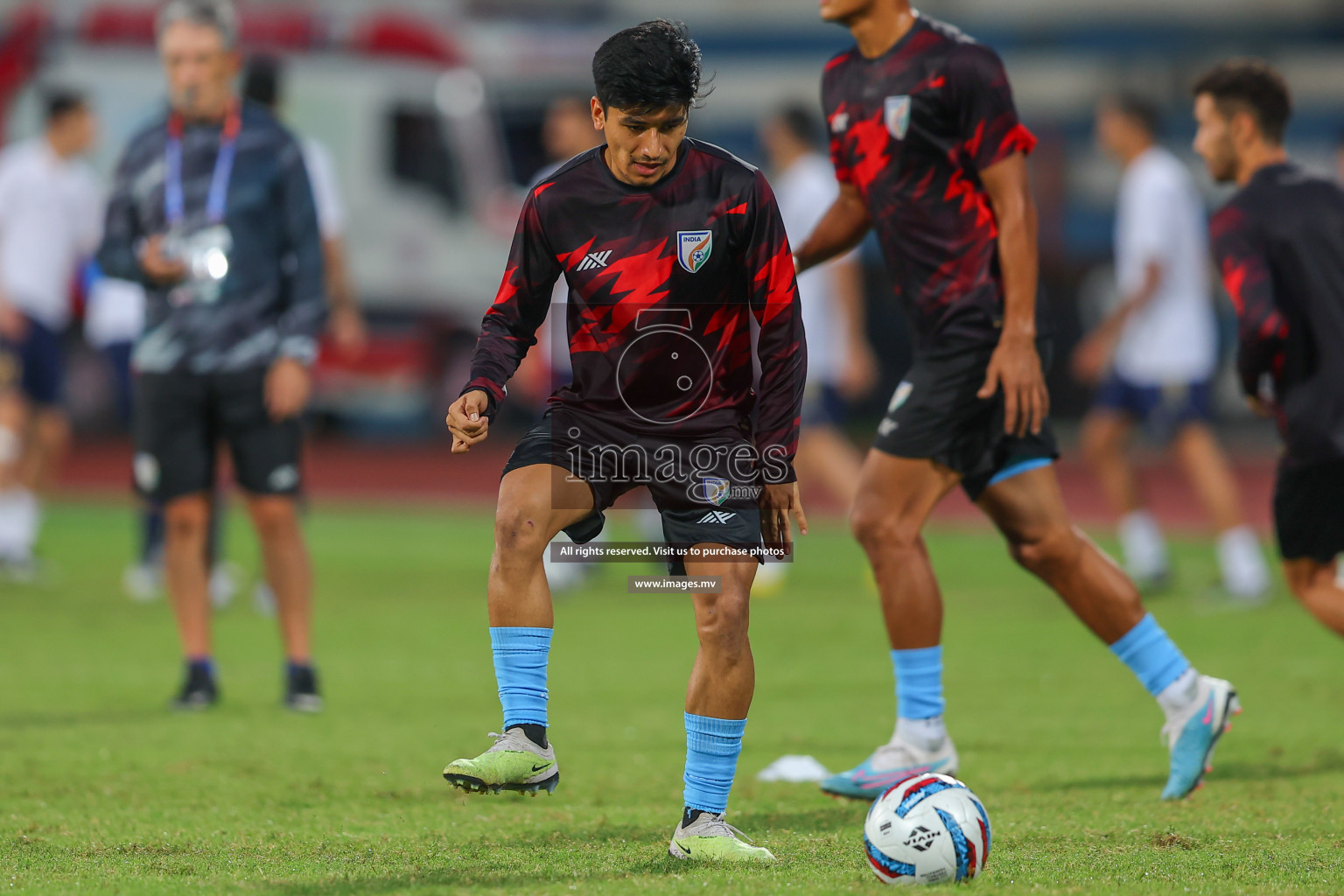 India vs Kuwait in SAFF Championship 2023 held in Sree Kanteerava Stadium, Bengaluru, India, on Tuesday, 27th June 2023. Photos: Nausham Waheed, Hassan Simah / images.mv