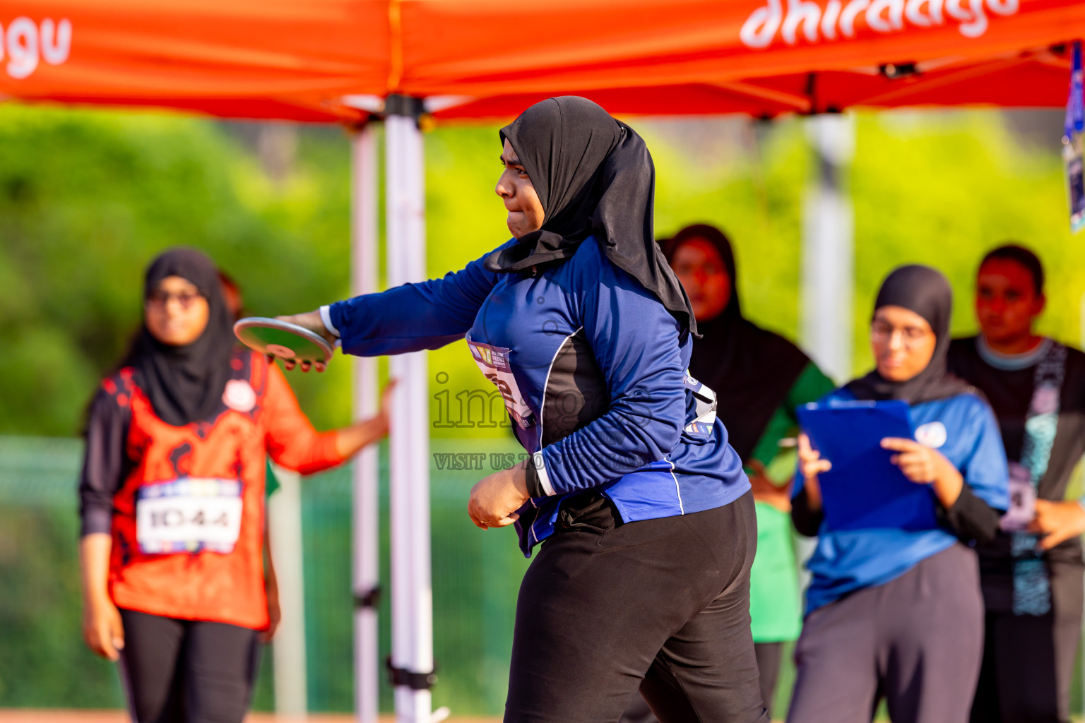 Day 6 of MWSC Interschool Athletics Championships 2024 held in Hulhumale Running Track, Hulhumale, Maldives on Thursday, 14th November 2024. Photos by: Nausham Waheed / Images.mv