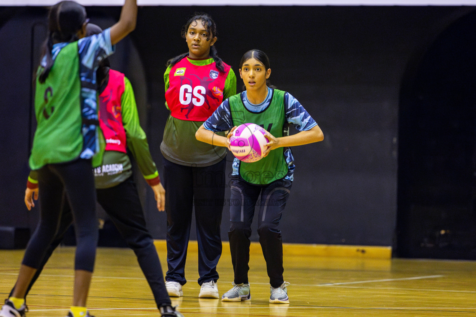 Fiontti Sports Club vs High Flyers U13 Finals of 3rd Netball Junior Championship, held at Social Center on Saturday, 25th January 2025 . Photos: Nausham Waheed / images.mv