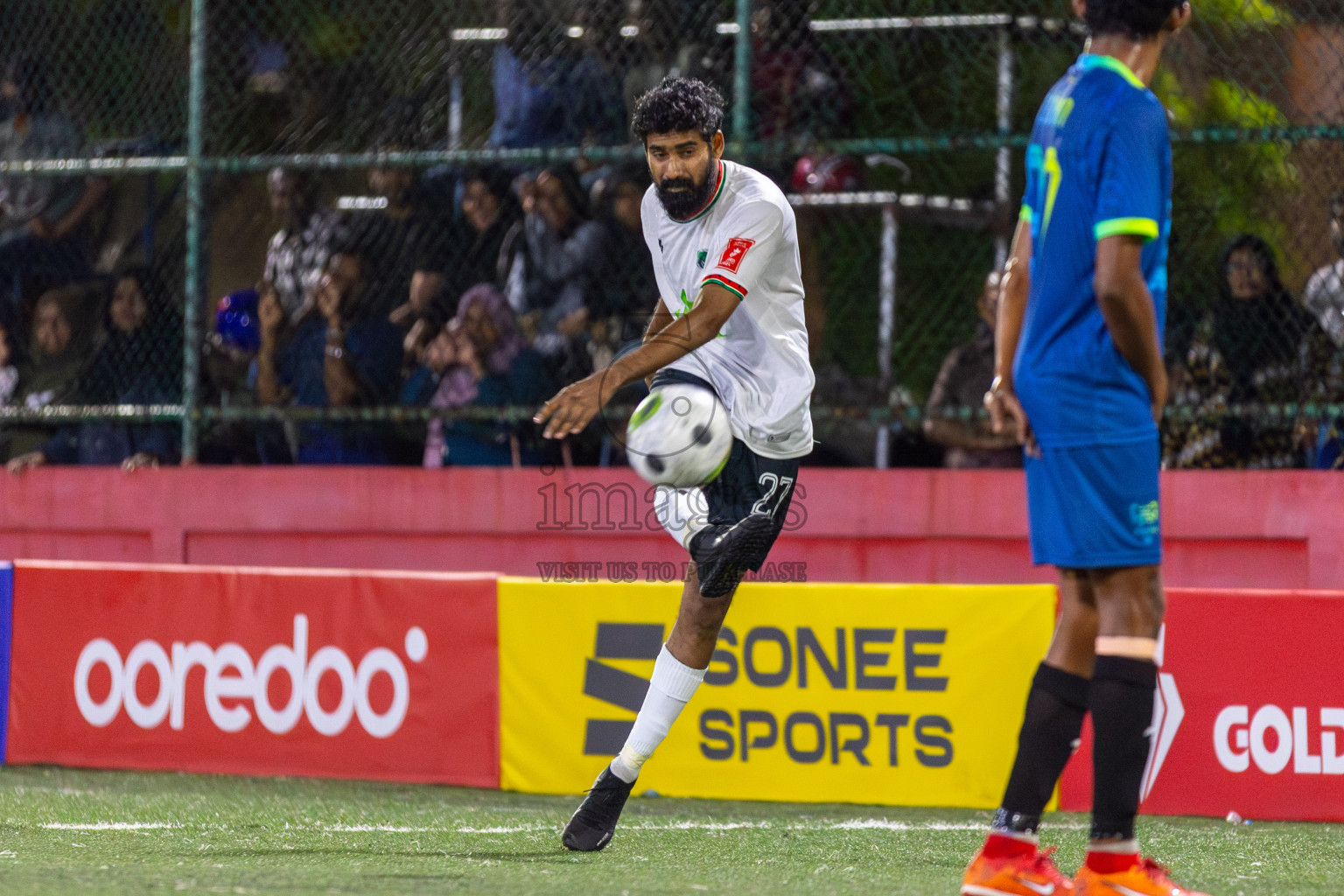 H.Dh Makunudhoo vs H.Dh Finey in Day 6 of Golden Futsal Challenge 2024 was held on Saturday, 20th January 2024, in Hulhumale', Maldives Photos: Mohamed Mahfooz Moosa / images.mv