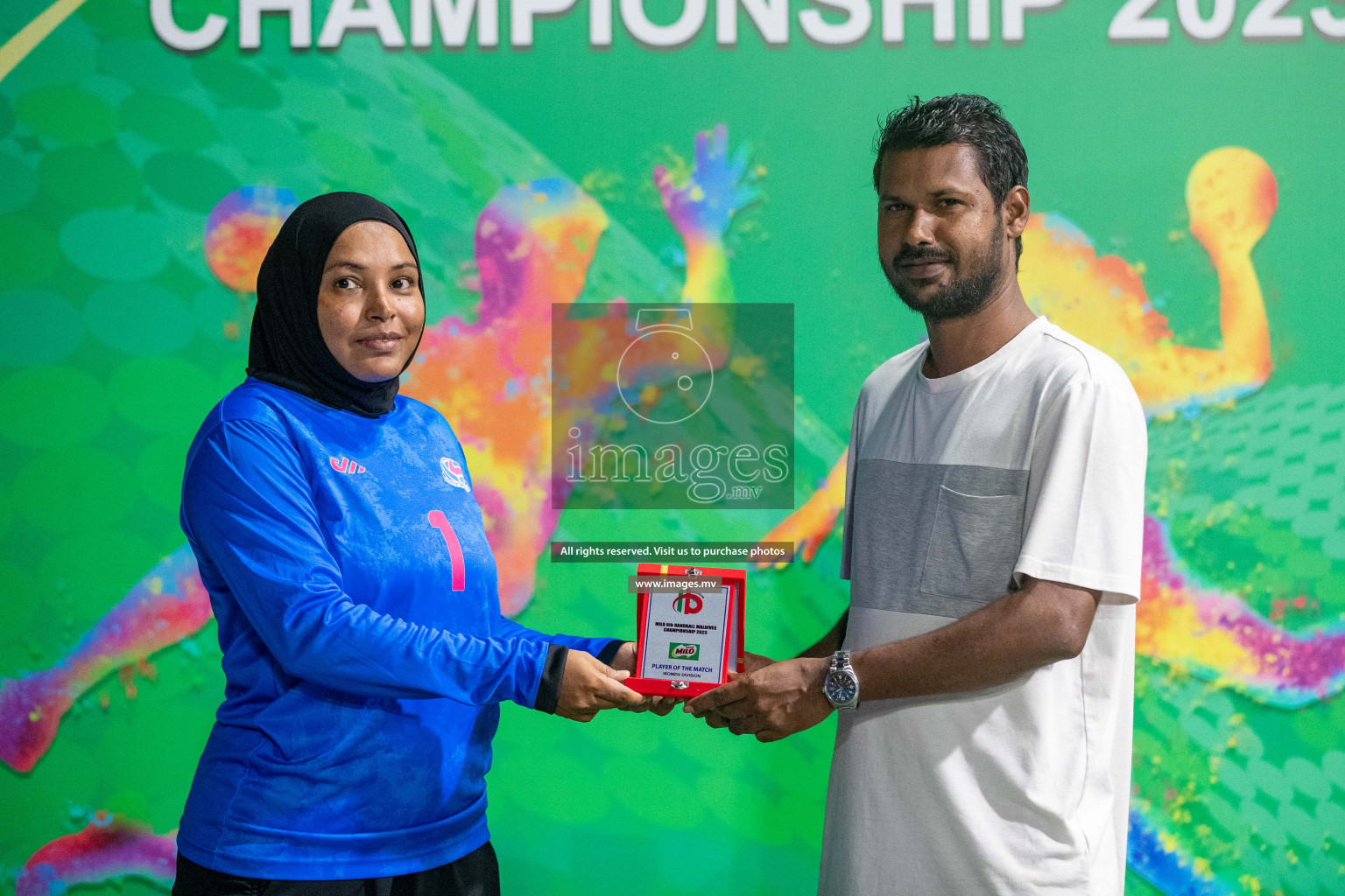 Day 8 of 6th MILO Handball Maldives Championship 2023, held in Handball ground, Male', Maldives on 27th May 2023 Photos: Nausham Waheed/ Images.mv