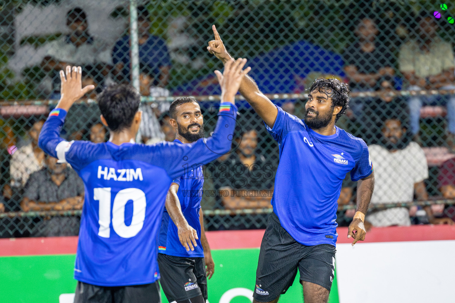 Fenaka vs Police Club in Day 14 of Club Maldives Cup 2025 was held in Rehendhi Futsal Ground, Hulhumale', Maldives on Tuesday, 14th October 2025. Photos: Ismail Thoriq / images.mv