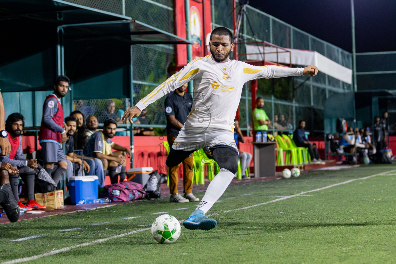 Hajj Club vs Silver Sands in Day 2 of Office League 2025 was held on Thursday, 17th April 2025 in Hulhumale', Maldives. Photos: Mohamed Mahfooz Moosa / images.mv