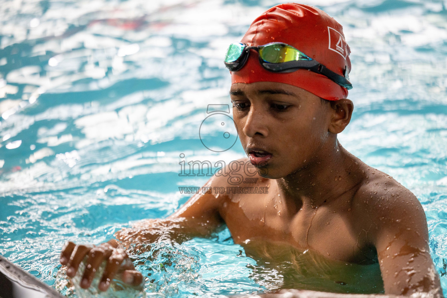 Day 1 of 20th Inter-school Swimming Competition 2024 held in Hulhumale', Maldives on Saturday, 12th October 2024. Photos: Ismail Thoriq / images.mv