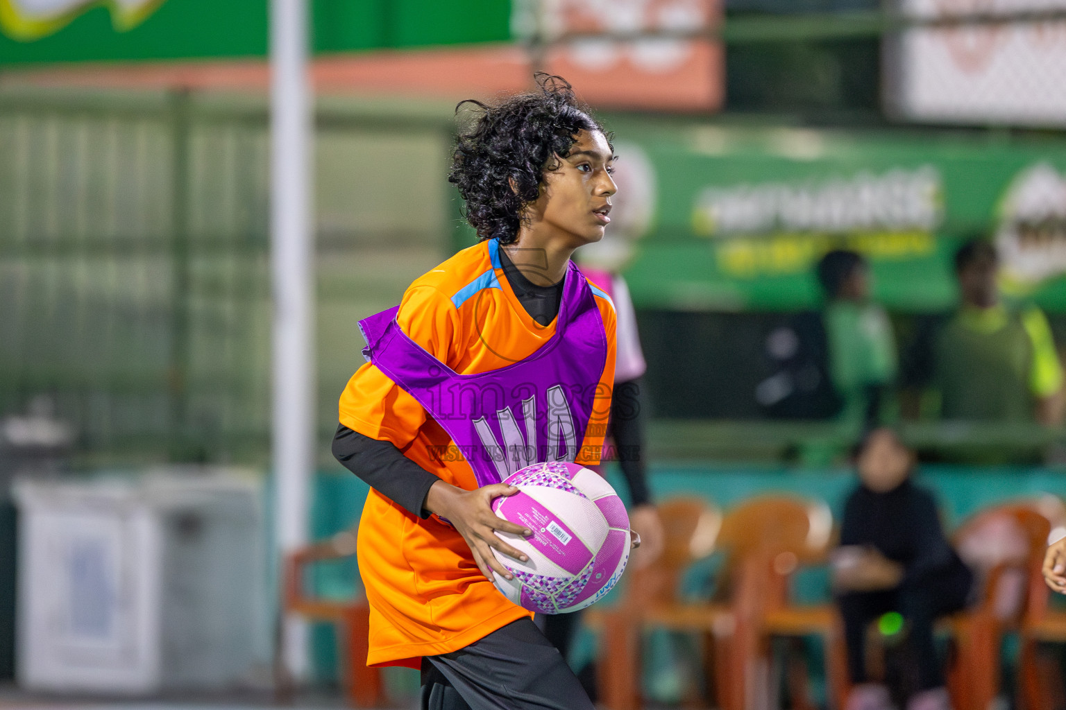 Invicto Sports Club vs N Sports Academy in Division 2 of National Netball Tournament 2025 held in Ekuveni Netball Court at Male', Maldives on Wednesday, 21st May 2025. Photos: Mohamed Mahfooz Moosa / images.mv