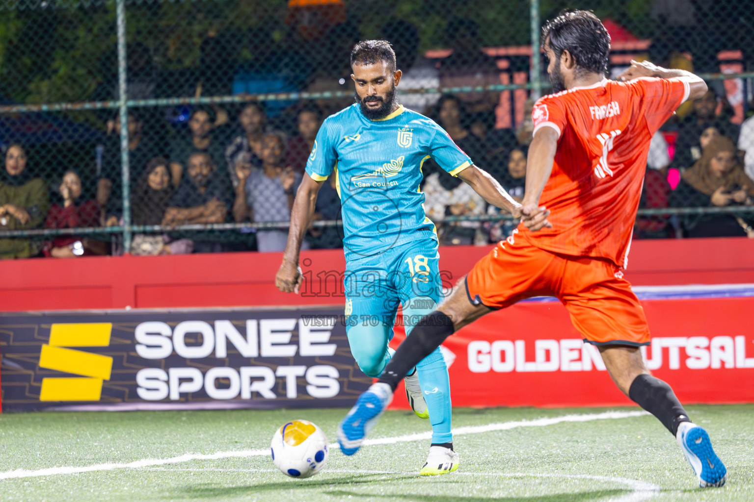 L Maavah VS L Gan in Day 8 of Golden Futsal Challenge 2025 was held on Sunday, 12th January 2025, in Hulhumale', Maldives
Photos: Ismail Thoriq / images.mv
