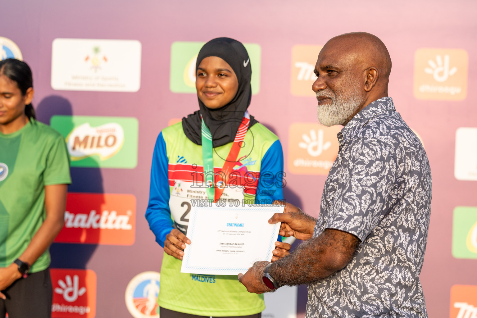 Day 2 of 33rd National Athletics Championship was held in Ekuveni Track at Male', Maldives on Friday, 6th September 2024.
Photos: Ismail Thoriq  / images.mv