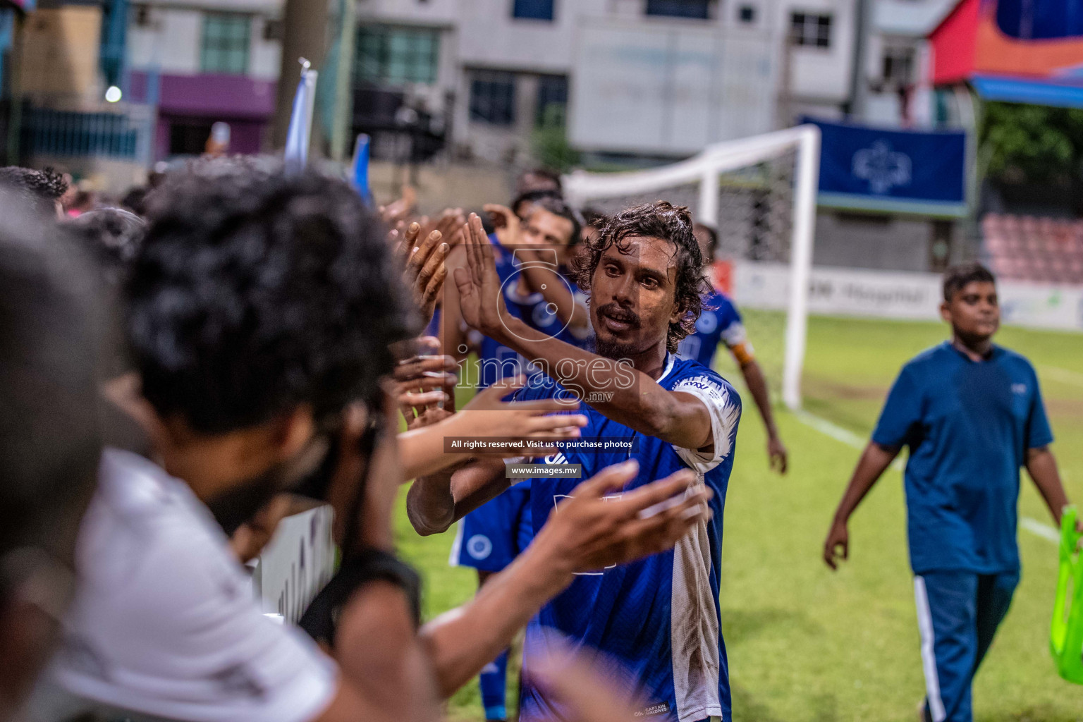 Victory Sports Club vs New Radiant Sports Club  in the 2nd Division 2022 on 24th July 2022, held in National Football Stadium, Male', Maldives Photos: Nausham Waheed / Images.mv