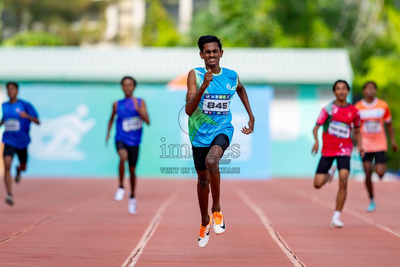 Day 6 of MWSC Interschool Athletics Championships 2024 held in Hulhumale Running Track, Hulhumale, Maldives on Thursday, 14th November 2024. Photos by: Nausham Waheed / Images.mv