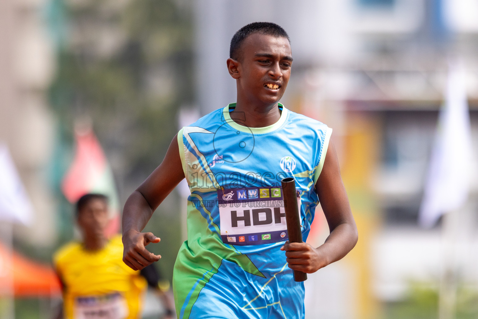 Day 5 of MWSC Interschool Athletics Championships 2024 held in Hulhumale Running Track, Hulhumale, Maldives on Wednesday, 13th November 2024. Photos by: Raif Yoosuf / Images.mv