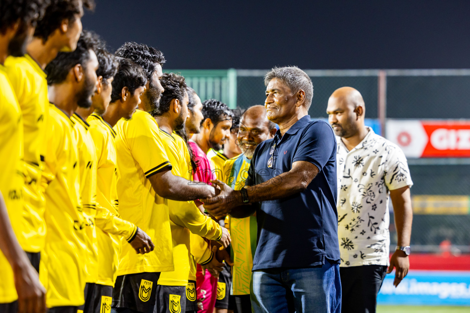 F Dhanraboodhoo vs F Magoodhoo in Faafu Atoll Finals in Day 25 of Golden Futsal Challenge 2025 was held on Wednesday , 28th January 2025, in Hulhumale', Maldives. Photos: Nausham Waheed / images.mv