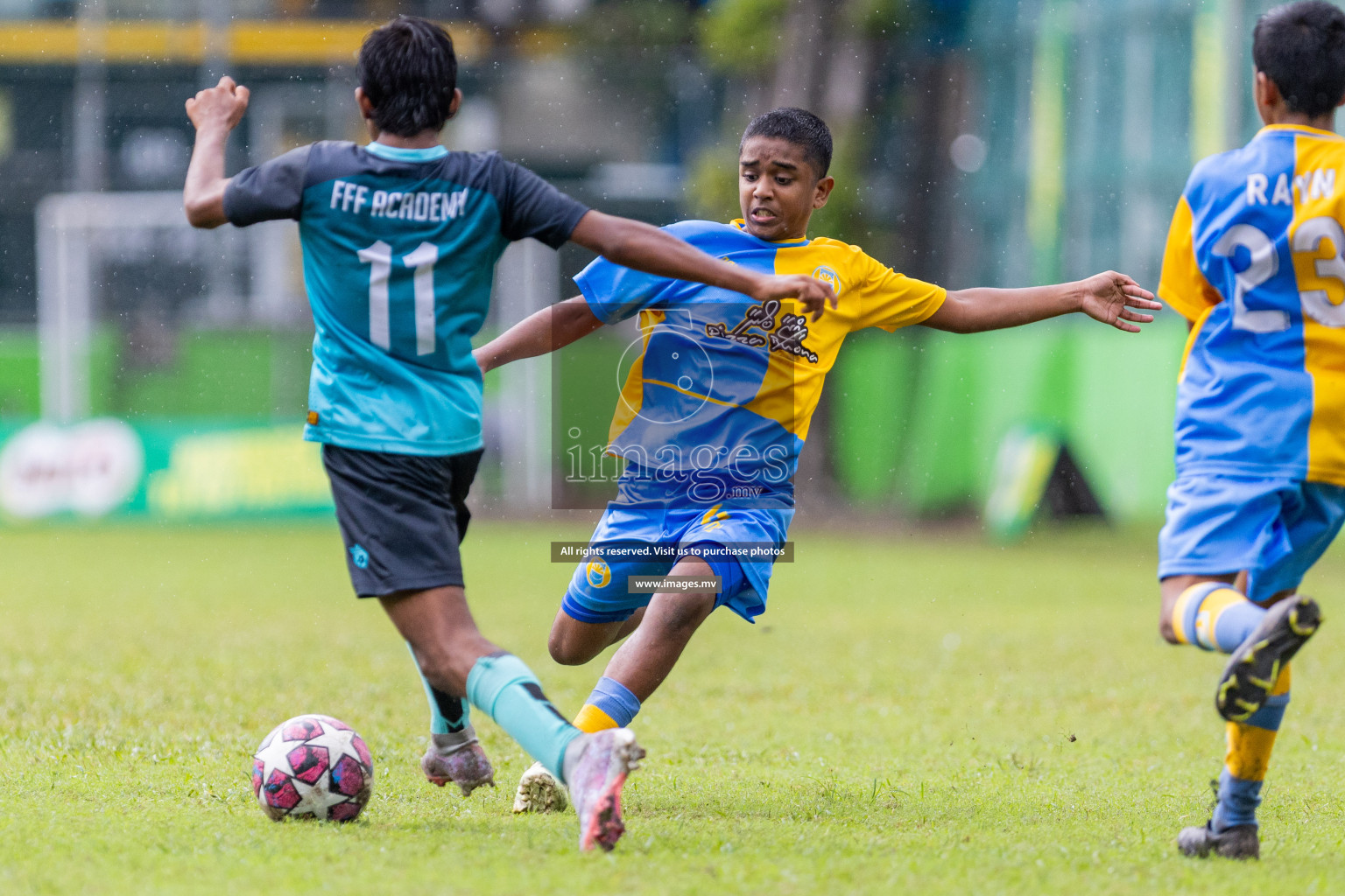 Day 2 of MILO Academy Championship 2023 (u14) was held in Henveyru Stadium Male', Maldives on 4th November 2023. Photos: Nausham Waheed / images.mv