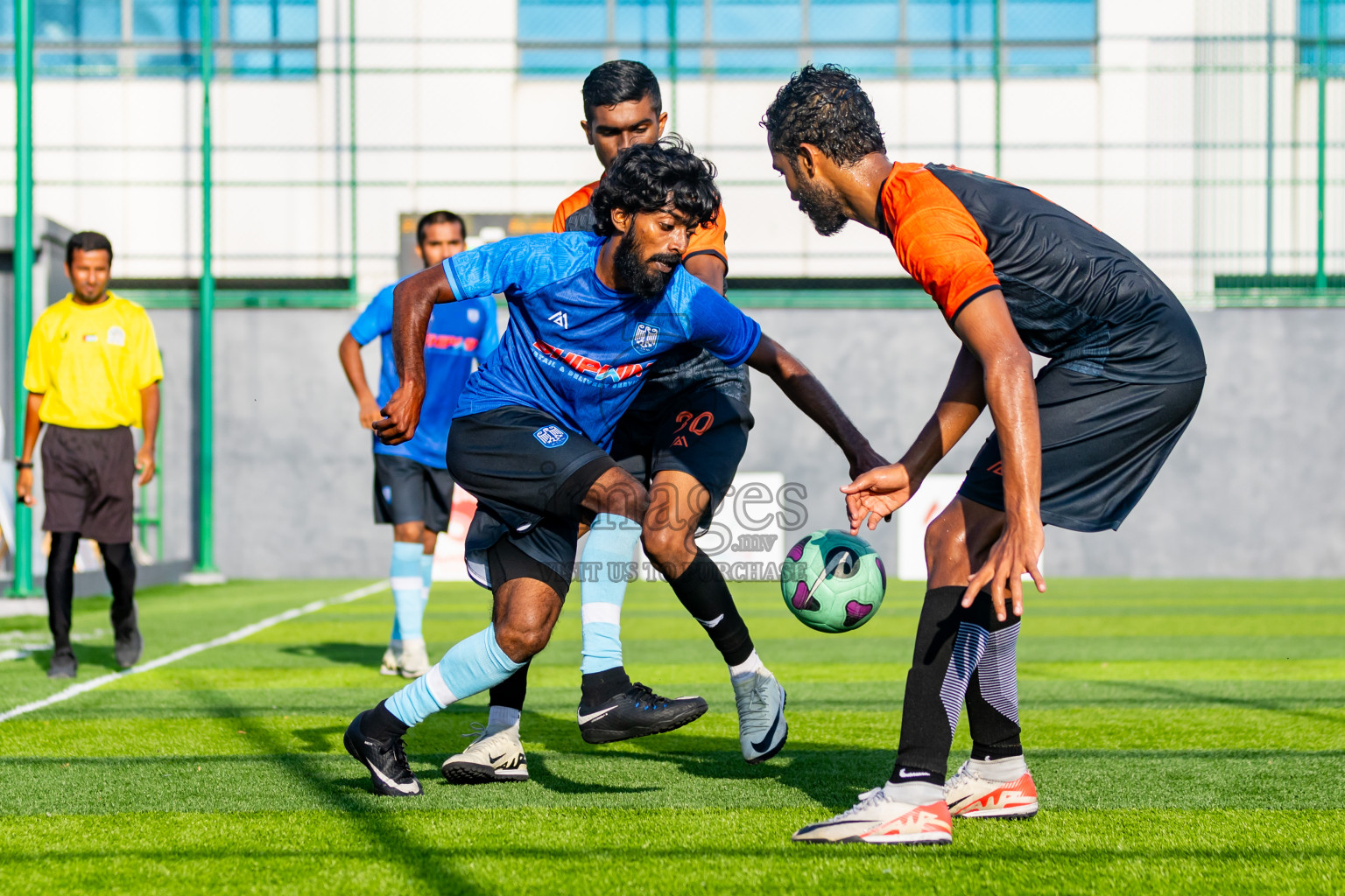 FC Calms vs FC Calms Blue in Day 7 of BG Futsal Challenge 2024 was held on Monday, 18th March 2024, in Male', Maldives Photos: Nausham Waheed / images.mv