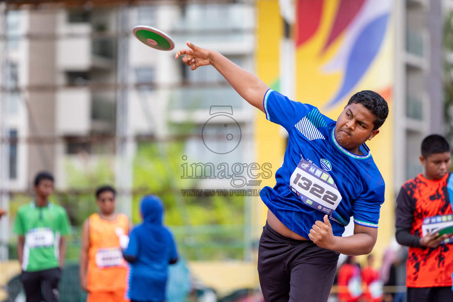 Day 1 of MWSC Interschool Athletics Championships 2024 held in Hulhumale Running Track, Hulhumale, Maldives on Saturday, 9th November 2024. 
Photos by: Ismail Thoriq, Hassan Simah / Images.mv