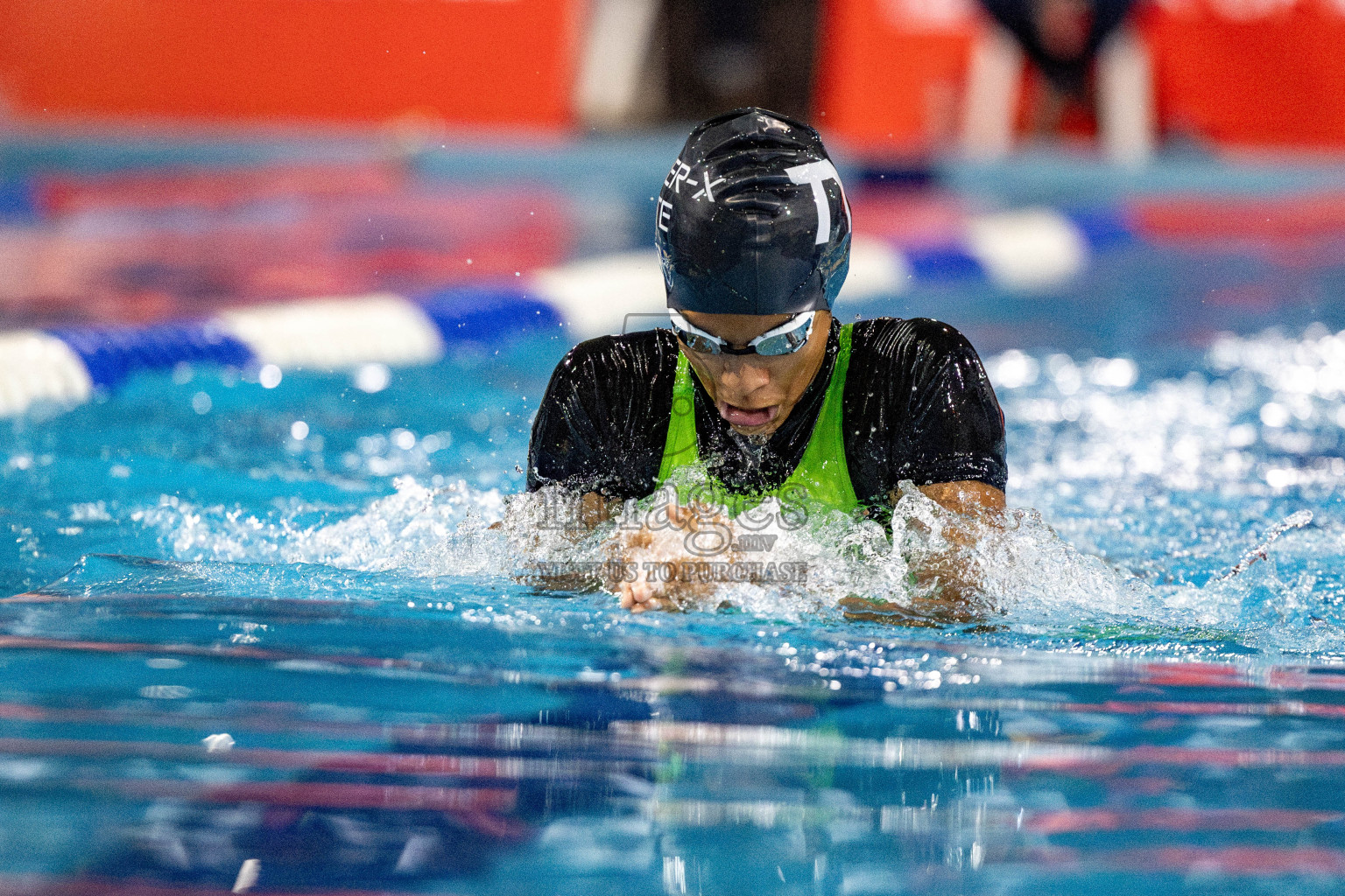 Day 5 of National Swimming Competition 2024 held in Hulhumale', Maldives on Tuesday, 17th December 2024. Photos: Hassan Simah / images.mv