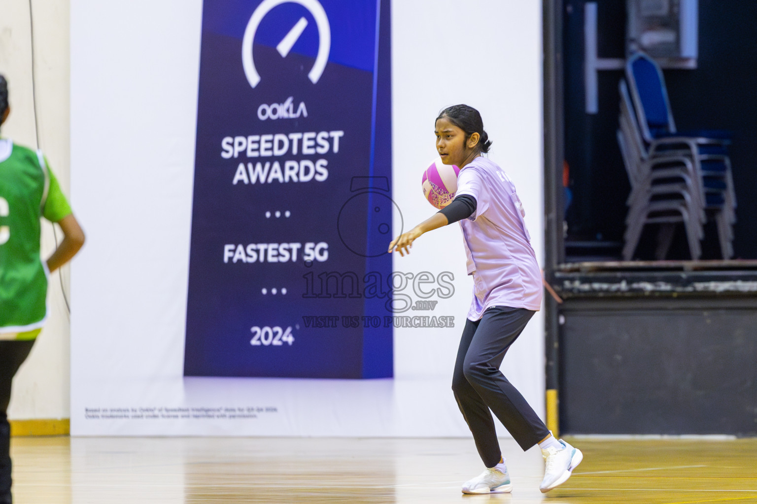 Day 5 of 26th Inter-School Netball Tournament 2025 was held in Social Center Indoor Hall on Wednesday, 22nd October 2025. Photos: Ismail Thoriq / images.mv