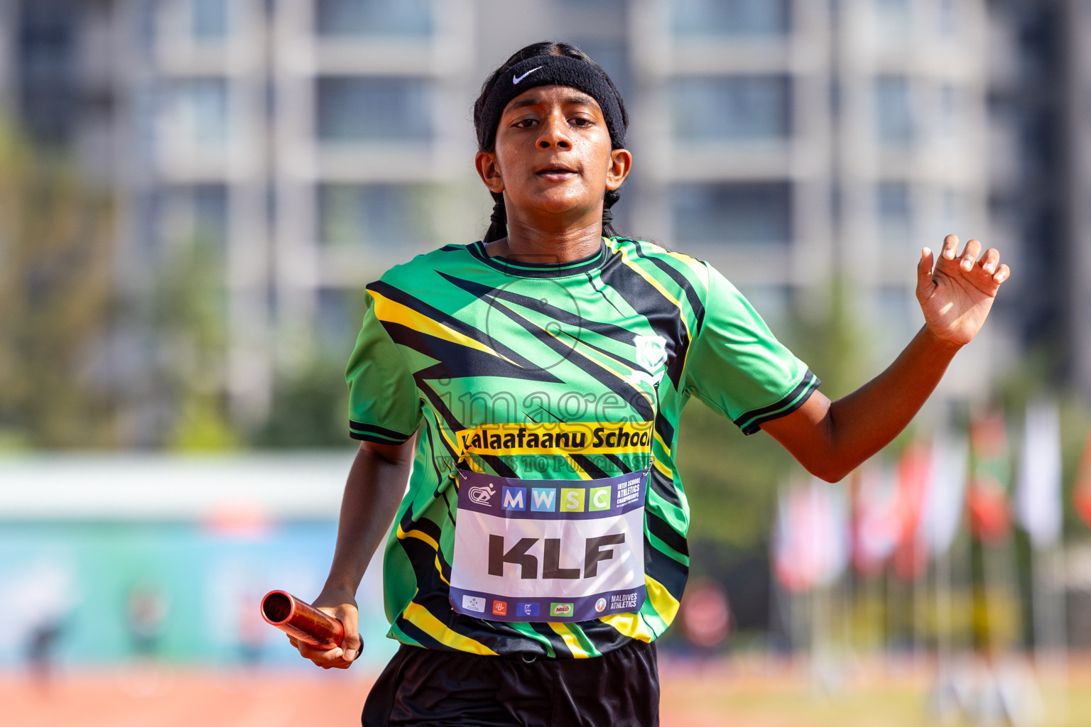 Day 6 of MWSC Interschool Athletics Championships 2024 held in Hulhumale Running Track, Hulhumale, Maldives on Thursday, 14th November 2024. Photos by: Ismail Thoriq / Images.mv