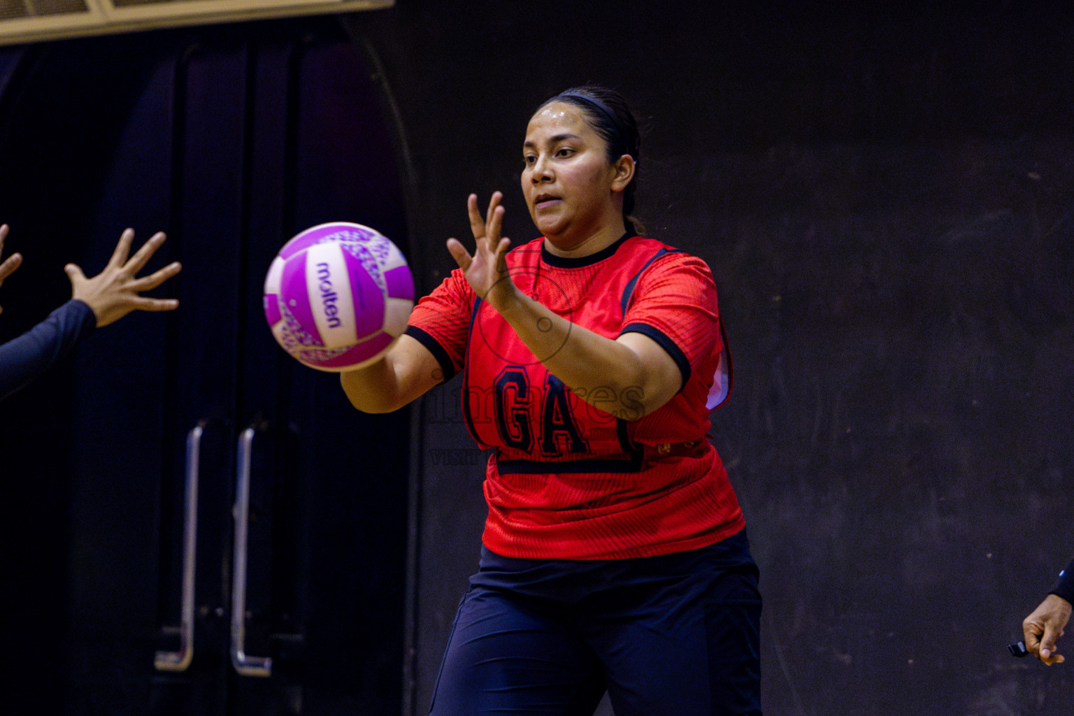 Matrix vs Club green streets in 1st division Final of National Netball Tournament 2025 held in Social Center at Male', Maldives on Thursday, 29th May 2025. Photos: Nausham Waheed / images.mv